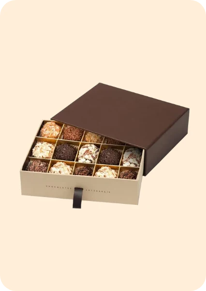 Chocolate Overlapping Lid Box 2