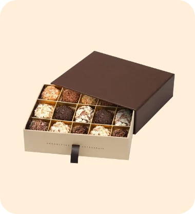 Chocolate Overlapping Lid Box