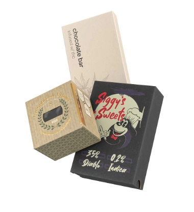 Custom marijuana edible packaging box