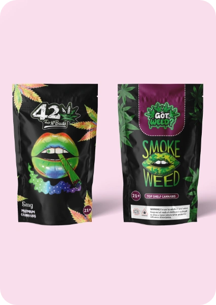 Custom Hemp Flower Mylar Bag 3