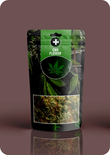 Custom Hemp Flower Mylar Bag 4