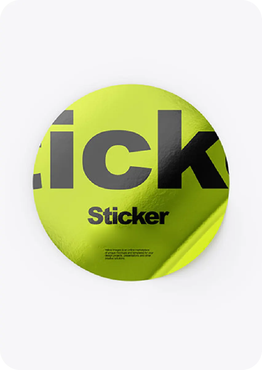 Custom Metallic Stickers 4