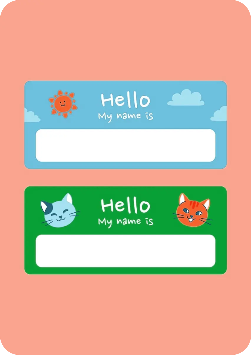 Custom Name Labels 4