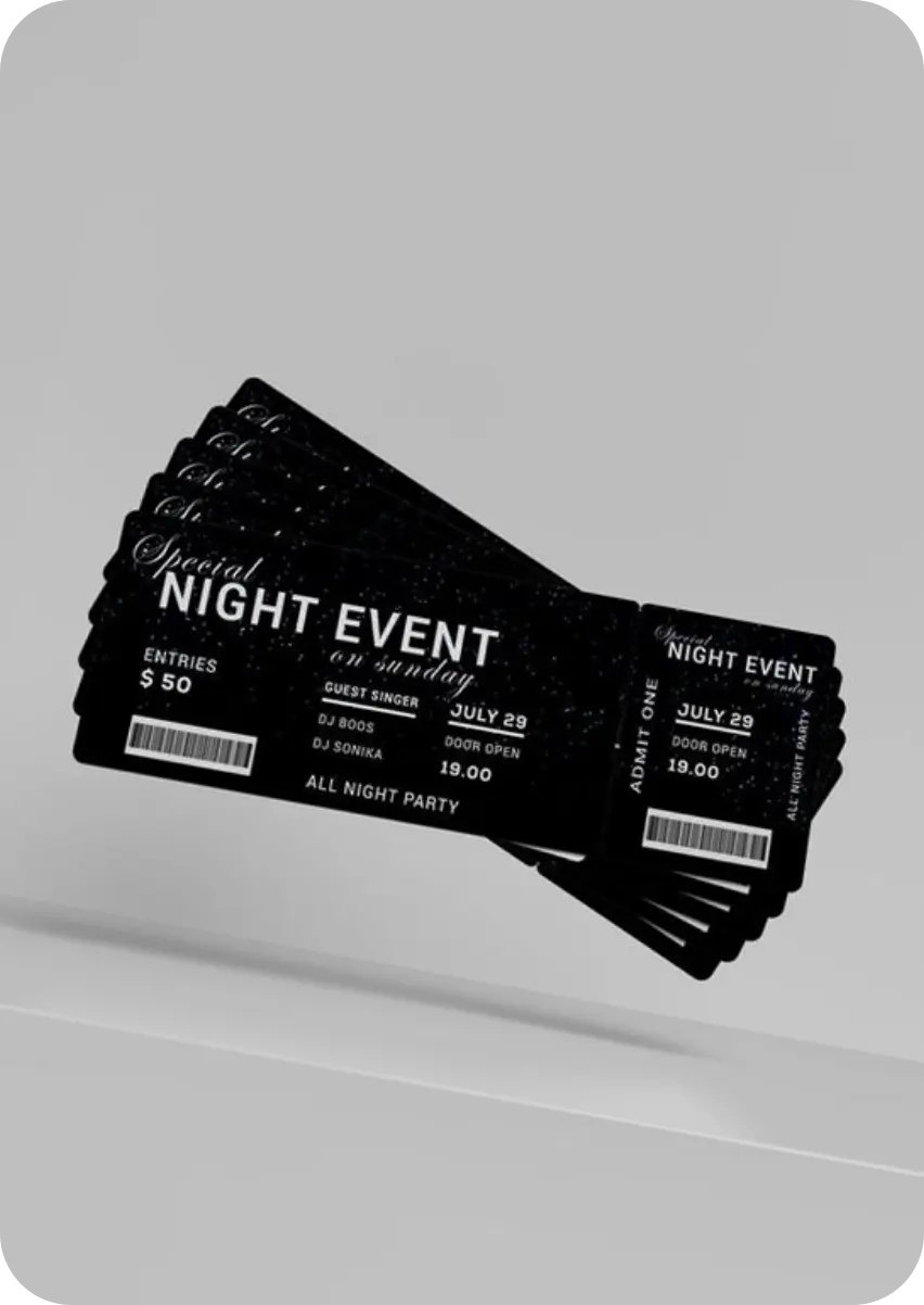 Custom Numbered Tickets 3