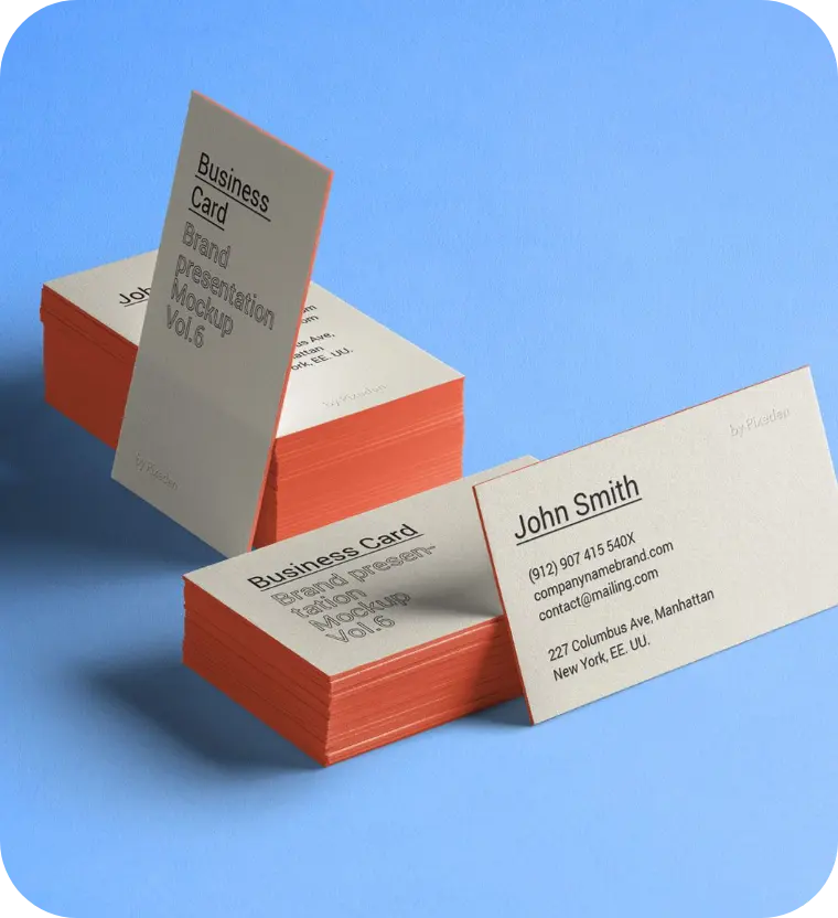 Painted Edge Business Cards