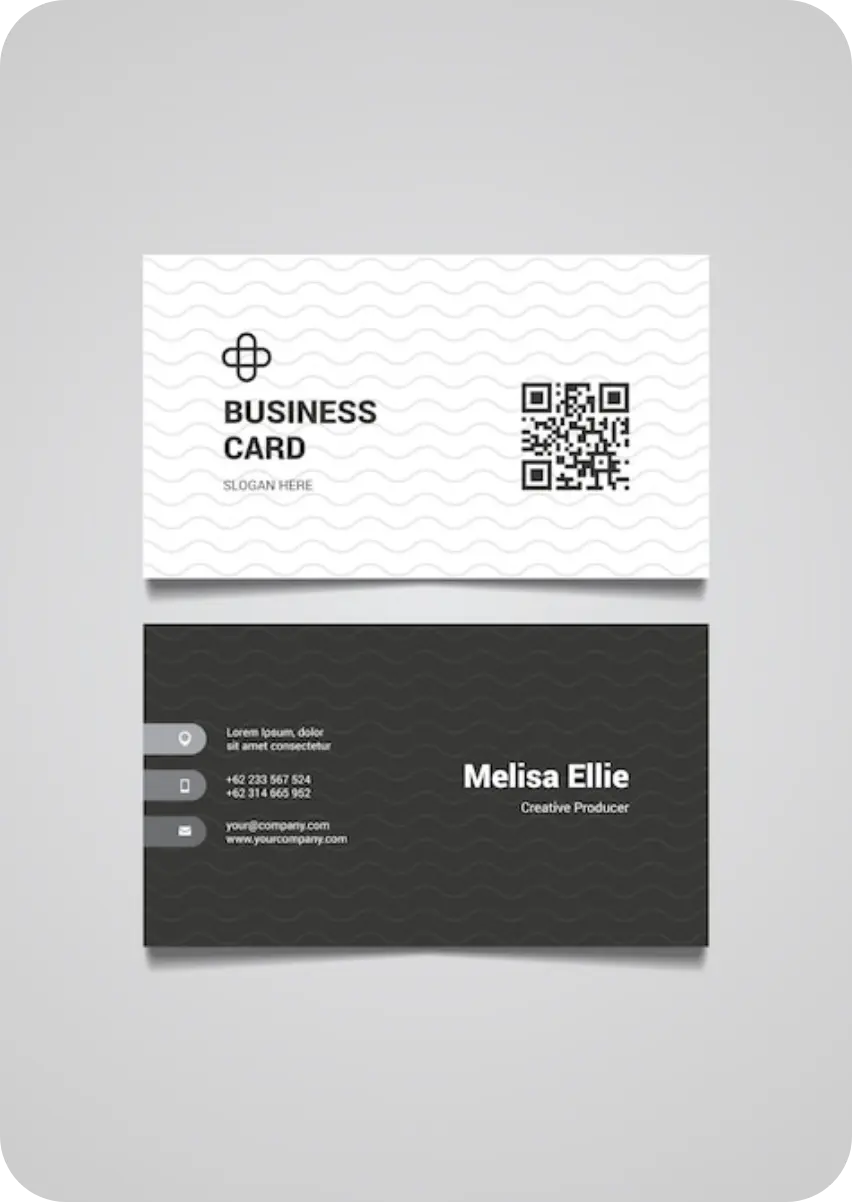 Business Card with QR Code 3