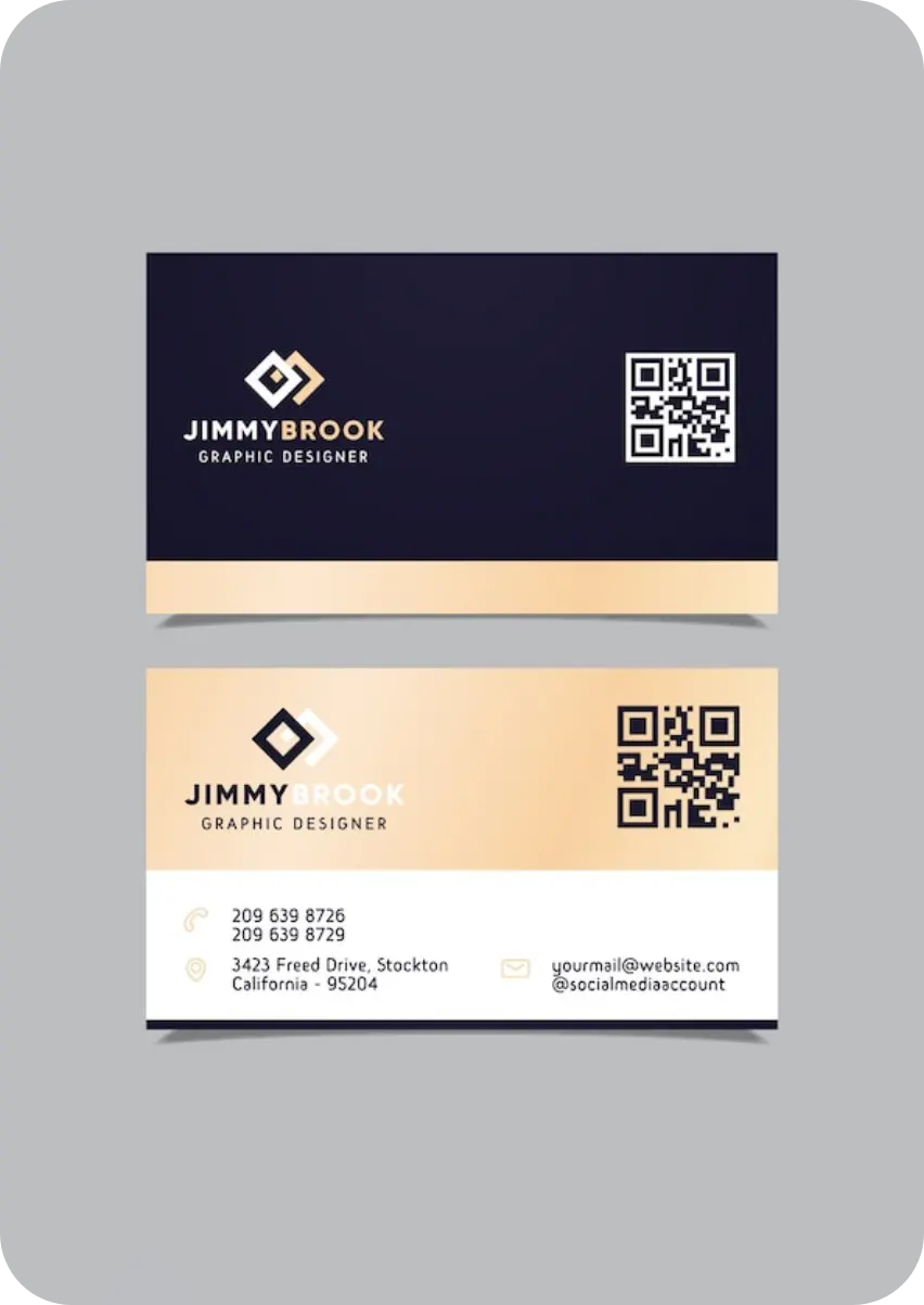 Business Card with QR Code 4