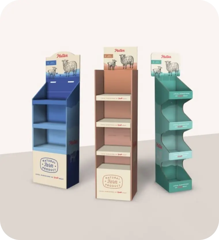 Custom rack display boxes