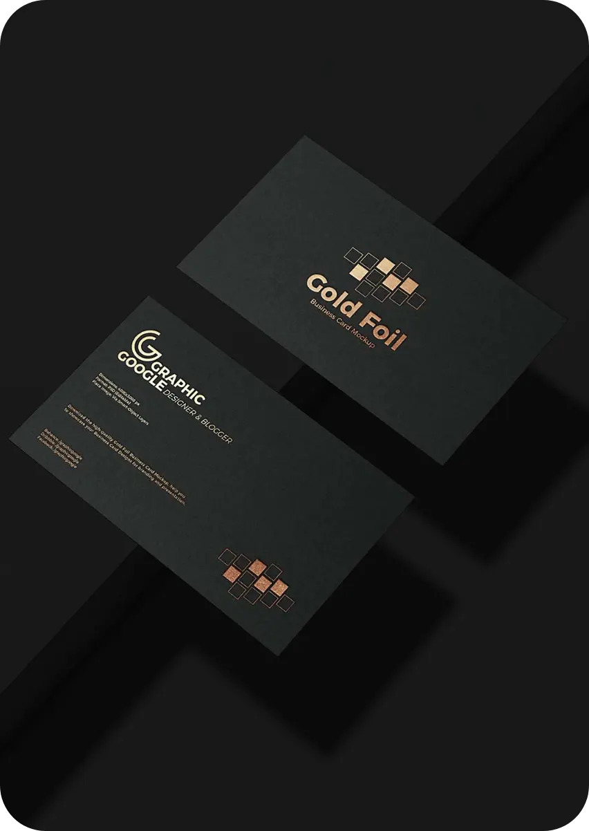 Custom Raised Foil Business Cards 2