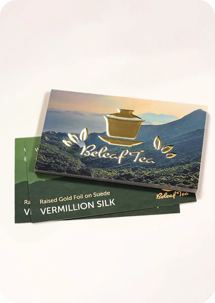 Custom Raised Foil Business Cards 4
