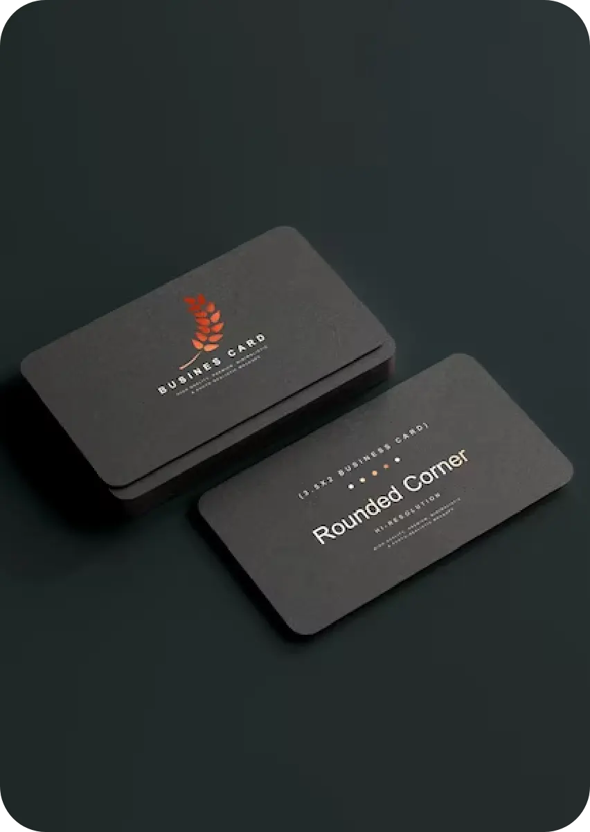 Round Corner Business Card 3