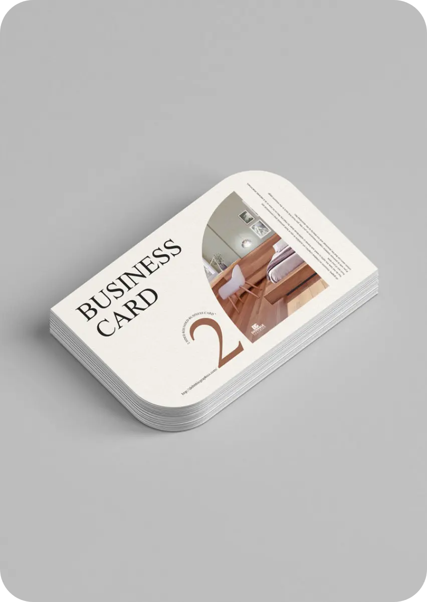Round Corner Business Card 4